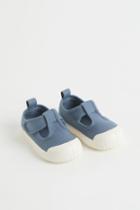 H & M - Cotton Canvas Sandals - Blue