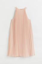 H & M - Pleated Dress - Orange