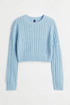 H & M - Cable-knit Sweater - Blue