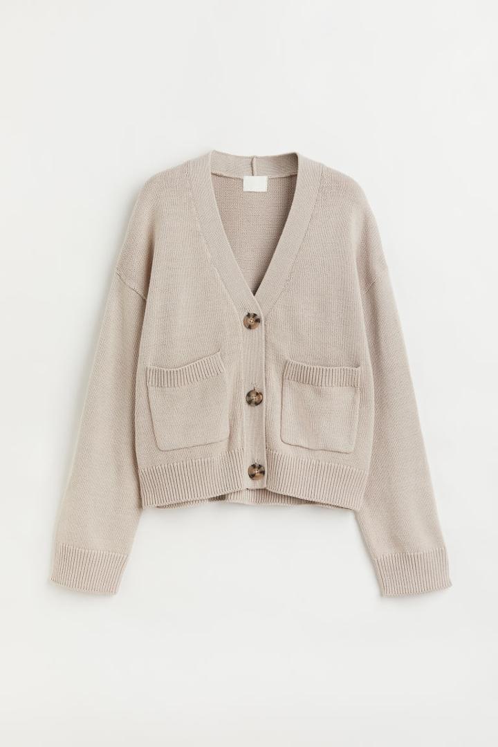 H & M - Oversized Cardigan - Brown