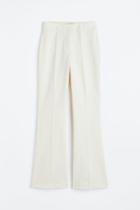 H & M - Flared Dress Pants - White