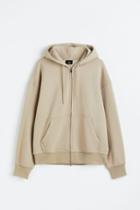 H & M - Oversized Fit Hooded Jacket - Brown