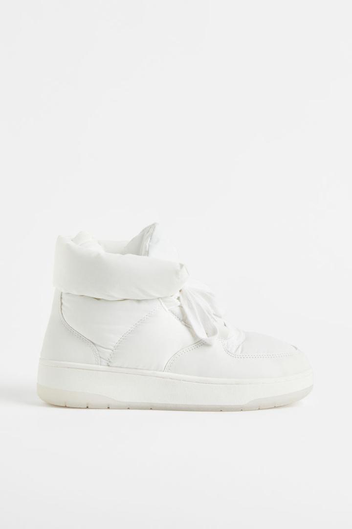 H & M - Warm-lined High Tops - White