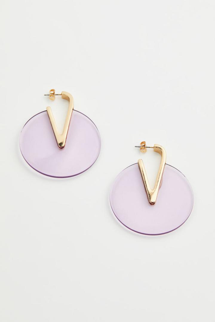 H & M - Earrings - Purple
