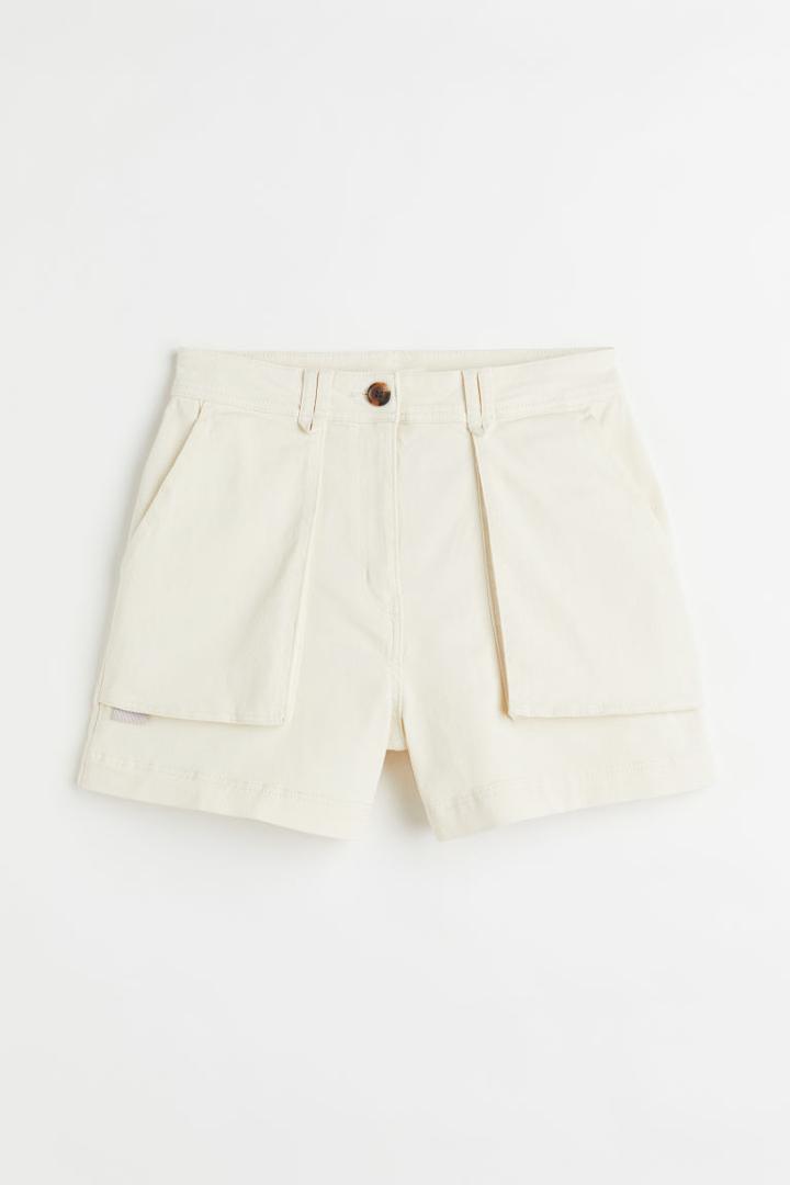 H & M - Cargo Shorts - White