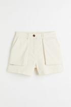 H & M - Cargo Shorts - White