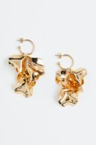 H & M - Asymmetric Earrings - Gold