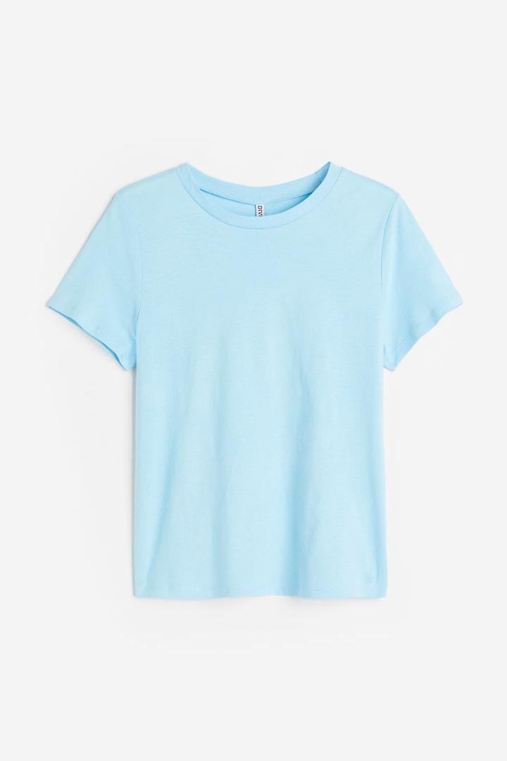 H & M - H & M+ Fitted T-shirt - Blue