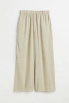 H & M - Crop Pull-on Pants - Green