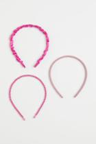 H & M - 3-pack Alice Bands - Pink