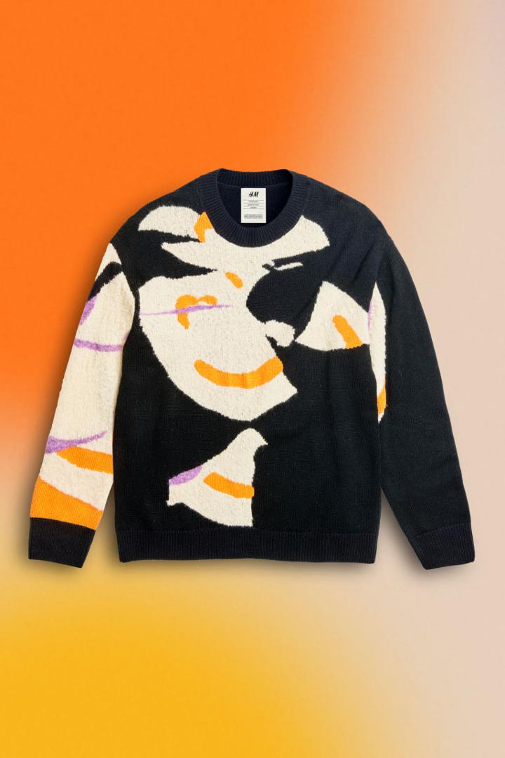 H & M - Jacquard-knit Wool-blend Sweater - Black