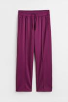 H & M - Relaxed Fit Fast-drying Track Pants - Purple