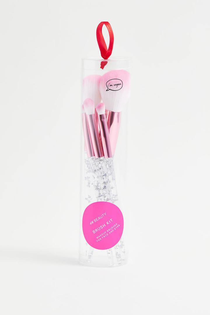 H & M - 5-pack Makeup Brushes - Pink