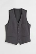 H & M - Slim Fit Suit Vest - Gray