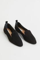 H & M - Suede Loafers - Black