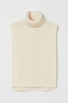 H & M - Knit Turtleneck Collar - White