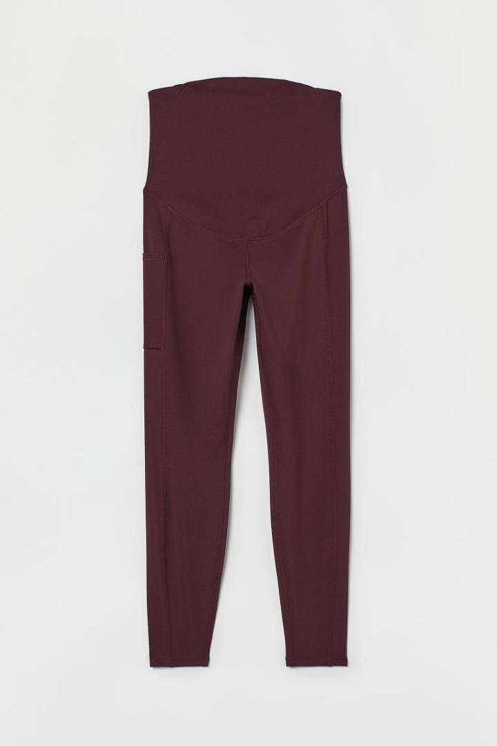 H & M - Mama Sports Leggings - Purple