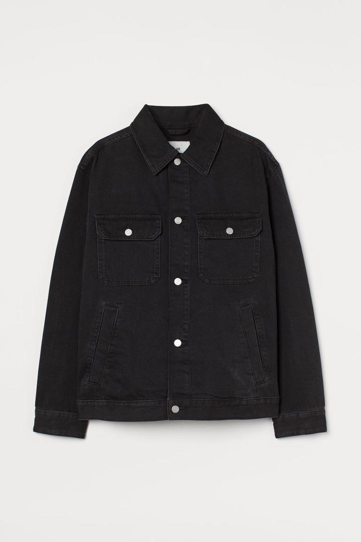 H & M - Twill Jacket - Black