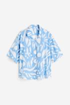 H & M - Crped Beach Shirt - White