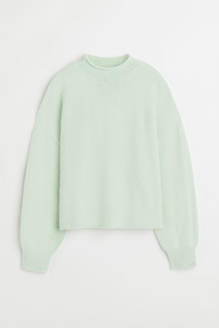 H & M - Fluffy Sweater - Green