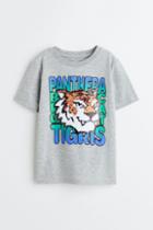 H & M - Interactive-design T-shirt - Gray
