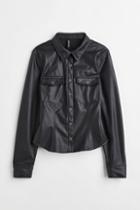 H & M - Fitted Shirt - Black