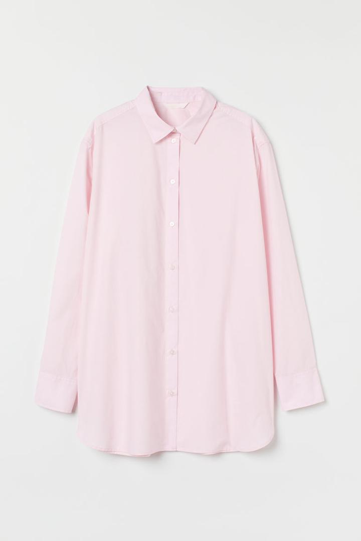 H & M - Cotton Shirt - Pink