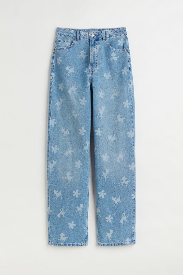 H & M - Straight Regular Jeans - Blue