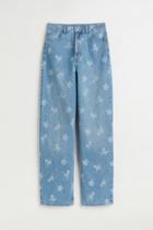 H & M - Straight Regular Jeans - Blue