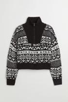 H & M - H & M+ Jacquard-knit Sweater - White