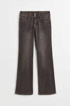 H & M - Flared Low Jeans - Beige