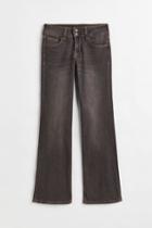 H & M - Flared Low Jeans - Beige