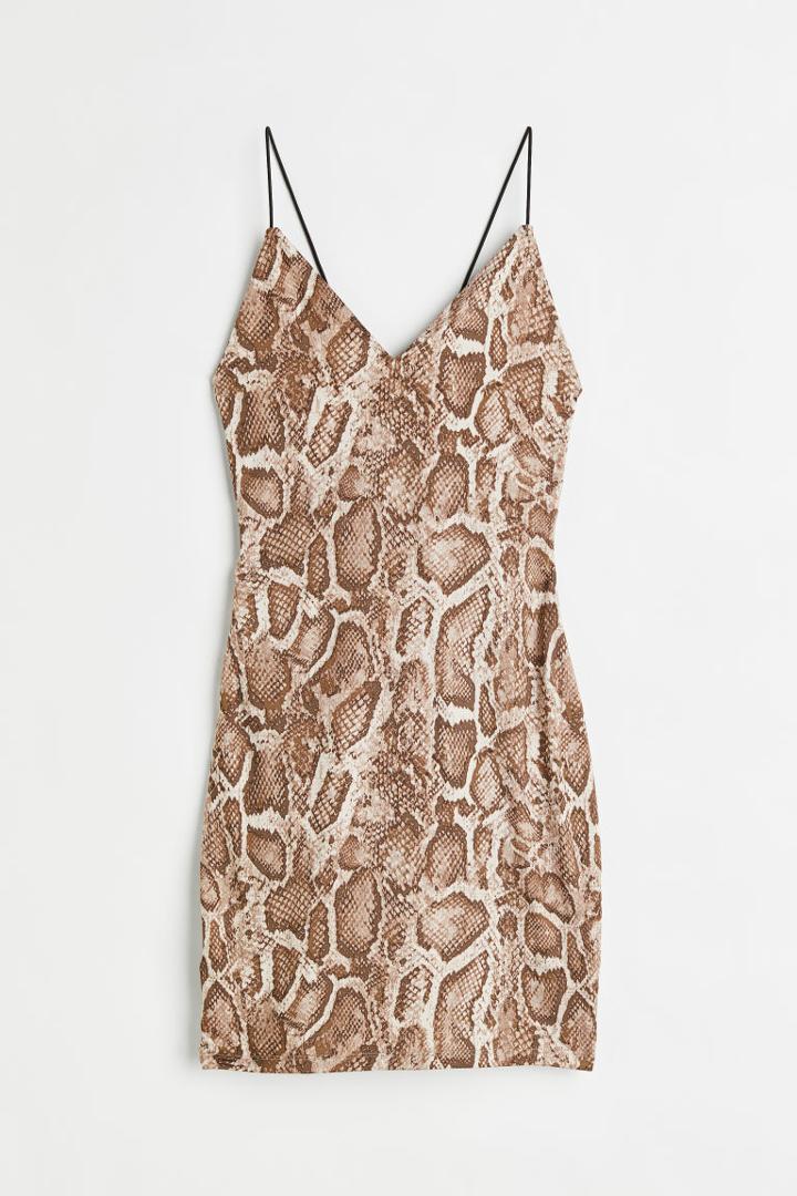 H & M - Backless Dress - Beige