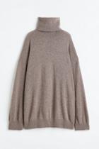 H & M - Cashmere Turtleneck Sweater - Beige
