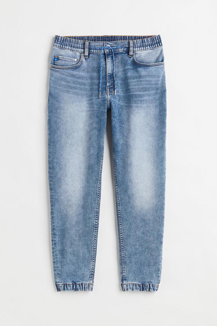 H & M - Hybrid Regular Tapered Joggers - Blue