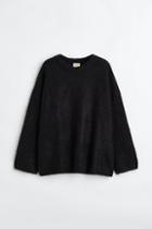 H & M - Mohair-blend Sweater - Black