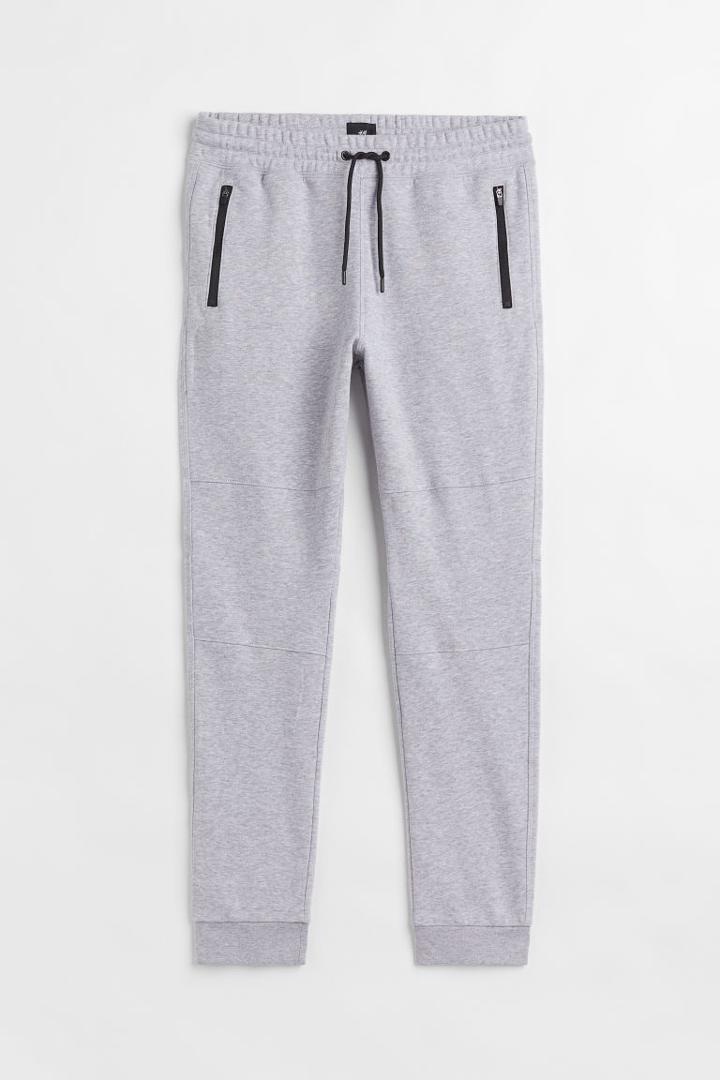 H & M - Skinny Fit Joggers - Gray