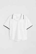 H & M - Piqu Sports Shirt - White