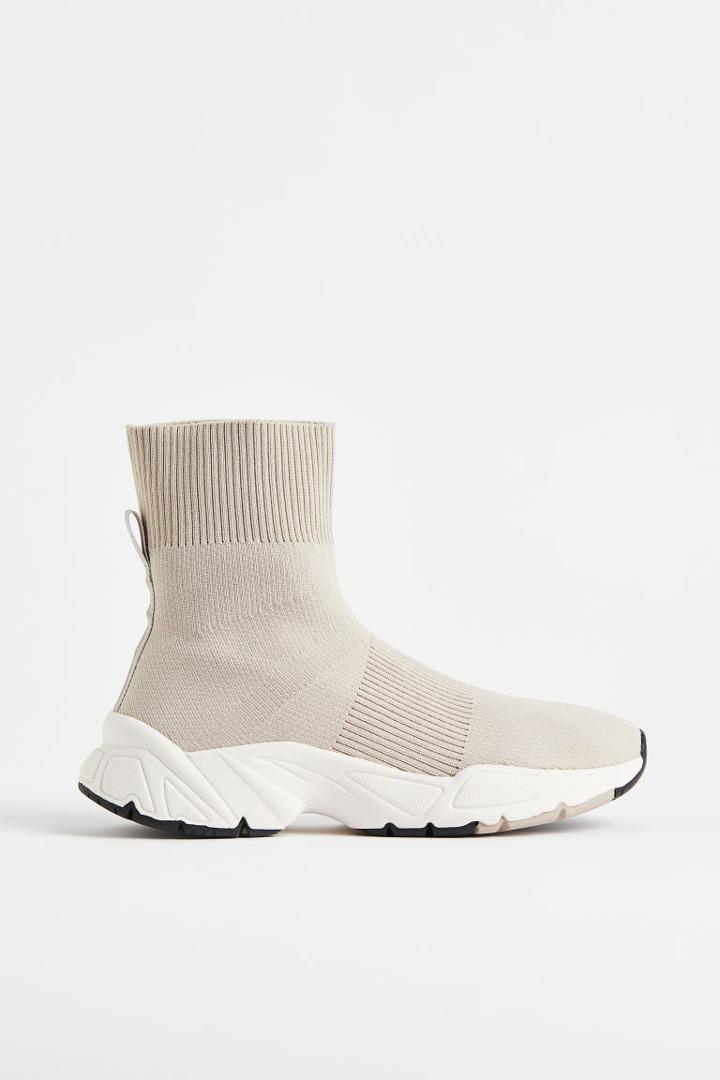 H & M - Fully-fashioned Sneaker Boots - Brown