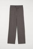 H & M - Knit Cashmere Pants - Beige