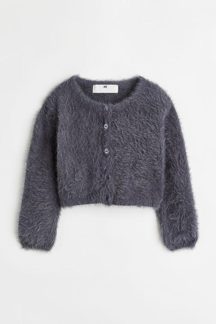 H & M - Fluffy Cardigan - Gray