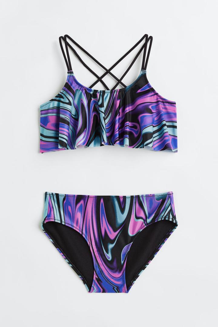 H & M - Patterned Bikini - Blue