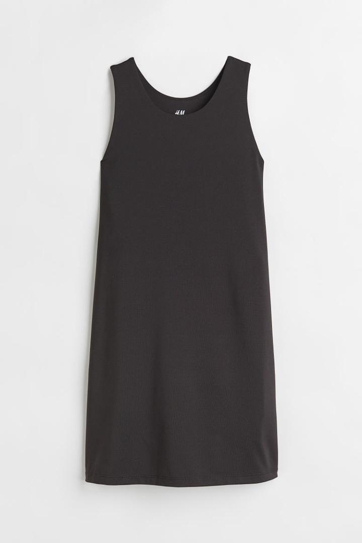 H & M - Sports Dress With Bike Shorts - Black