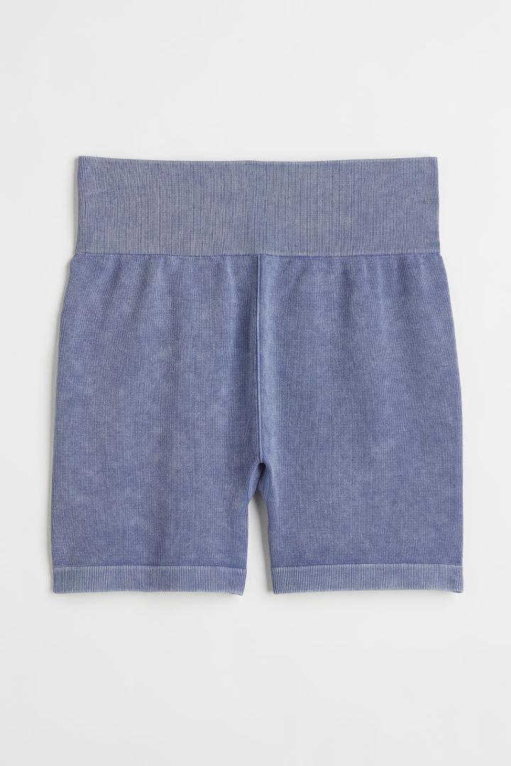 H & M - Seamless Hot Pants - Blue
