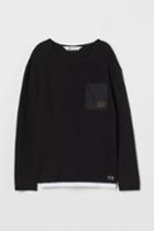 H & M - Cotton Sweater - Black