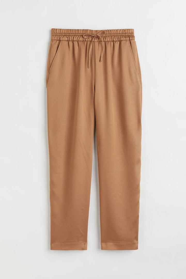 H & M - Pull-on Lyocell-blend Pants - Beige