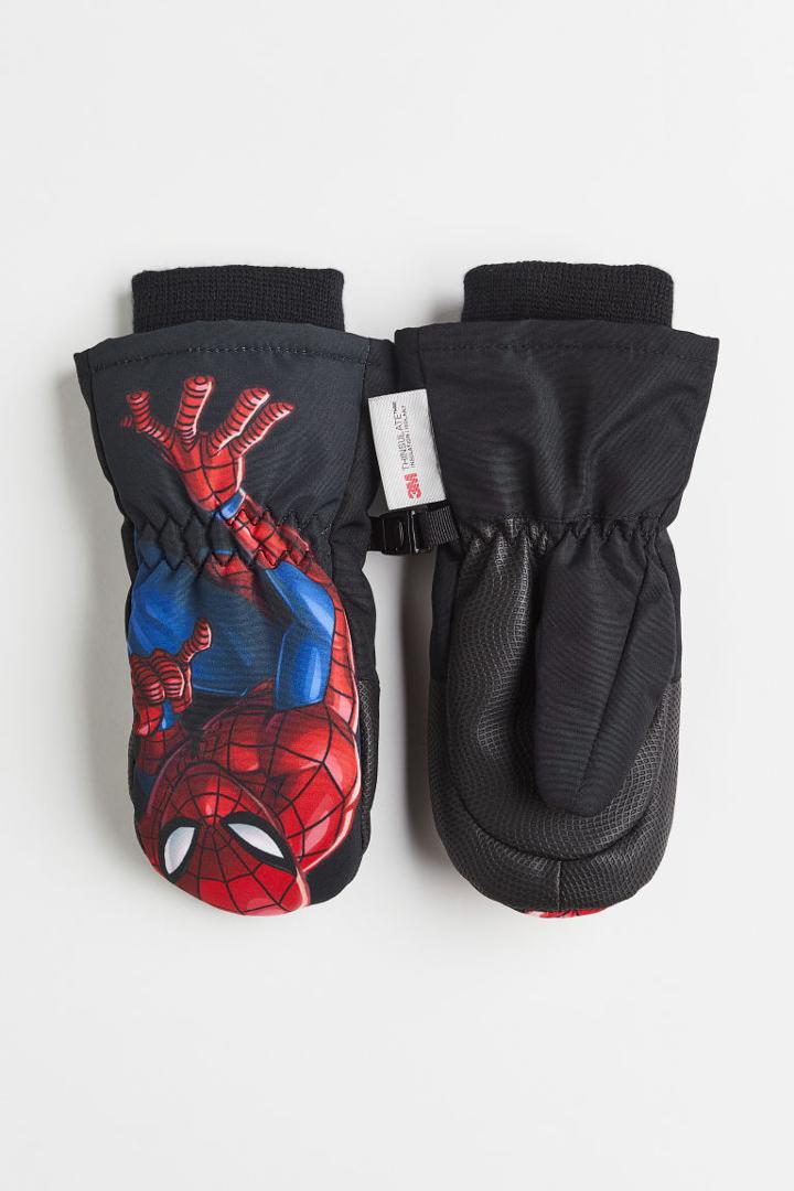 H & M - Water-repellent Ski Mittens - Black