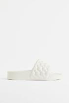 H & M - Braided Slides - White