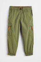 H & M - Lined Cargo Pants - Green