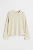 H & M - Fine-knit Sweater - Beige